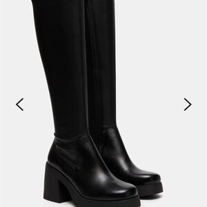 Steve Madden Black Over the Knee Boots